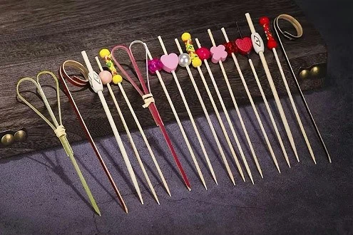Mini bamboo skewers for olives Mini bamboo skewers for olives