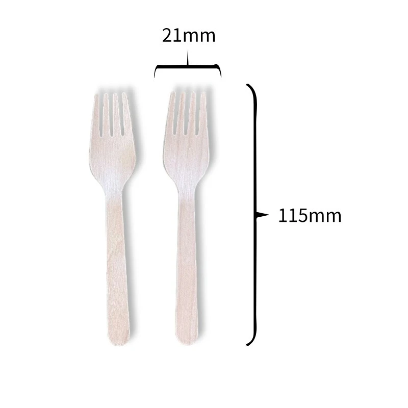 wooden fruit fork size